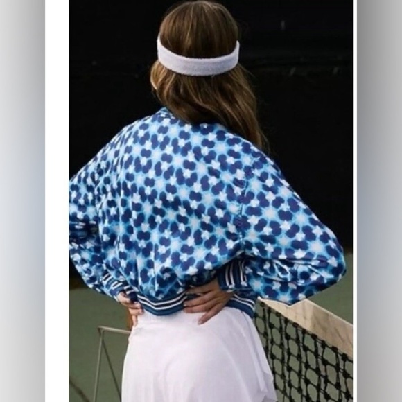 Free People Set Top Seed Printed Tennis Jacket. NWT! - Picture 3 of 7